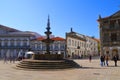 Famous Chafariz Fountain and old Town Hall at the Praca da Republica in Viana do Castelo, Portugal Royalty Free Stock Photo