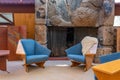 Scottsdale, Arizona, USA- September 20, 2022: View of Taliesin West famous chairs, winter home and school of famed architect Frank Royalty Free Stock Photo