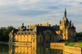 Famous Chateau de Chantilly (Chantilly Castle). France Royalty Free Stock Photo