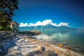 Famous Chateau de Chillon at Lake Geneva near montreux, Switzerland, Europe Royalty Free Stock Photo