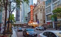 Famous Chicago Theater at State Street former Balaban and Katz Theater - CHICAGO, USA - JUNE 11, 2019