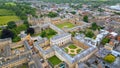 Famous Christ Church University of Oxford - aerial view Royalty Free Stock Photo