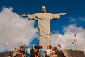 Famous Christ the Redeemer in the Rio de Janeiro, Brazil Royalty Free Stock Photo