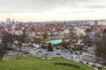 Famous christkindl market in Erfurt, Germany