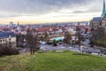 Famous christkindl market in Erfurt, Germany