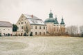 The famous Christmas Post Office Christkindl Postamt and Cathloic Church in Steyr, Austria Royalty Free Stock Photo