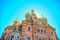 Famous church of the Savior on Spilled Blood in Saint Petersburg, Russia. Royalty Free Stock Photo