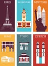 Famous cities collection