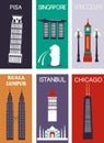 Famous cities. Royalty Free Stock Photo