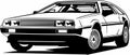 Classic vintage retro legendary car DeLorean DMC-12 Royalty Free Stock Photo