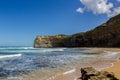 Famous cliffs with clouds near 12 Apostel, Victoria