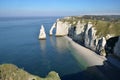 Famous cliffs of Etretat in France