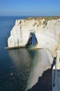 Famous cliffs of Etretat in France