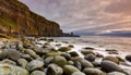 Famous cliffs of Moher at sunset in Co. Clare Ireland Royalty Free Stock Photo