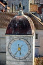 Famous clock tower  in Trogir Royalty Free Stock Photo