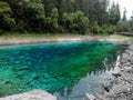 The famous colorful pool in Jiuzhaigou Royalty Free Stock Photo