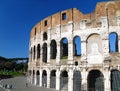 Famous Colosseum - Flavian Amphitheatre, Rome Royalty Free Stock Photo