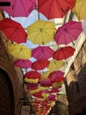 London`s Camden Markets famous umbrellas Royalty Free Stock Photo