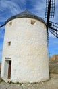 Famous White Windmill, Consuegra Spain Royalty Free Stock Photo