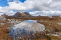 Famous Cradle Mountain in the National Park named after it in Ta