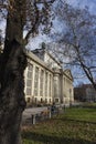 Famous Croatian state archives building, former student library building, one of the most famous and beautiful Zagreb city