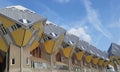 The famous cube house in Rotterdam.Architecture,unusual solution