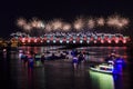The famous Dadaocheng firework show in Taipei