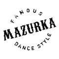 Famous dance style, Mazurka stamp