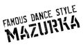 Famous dance style, Mazurka stamp