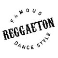 Famous dance style, Reggaeton stamp Royalty Free Stock Photo