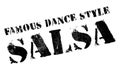 Famous dance style, salsa stamp