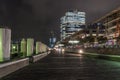 The famous Darling Harbor pier, Sydney, Australia, at night without people