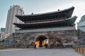 The famous decorated Sungnyemun Gate in Seoul South Korea