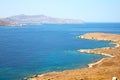 famous in delos greece historycal old ruin site