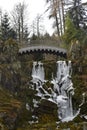 Famous devil`s bridge with beautiful landscape at World Cultural Heritage Herkules in Kassel, WilhelmshÃÂ¶he, Germany