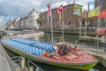 Famous dining and entertainment district Nyhavn Canal in Copenhagen historical downtown, Denmark Royalty Free Stock Photo