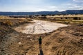 Dinosaur tracks of Comanche National Grassland. La Junta, Colorado. Aerial Drone Photo