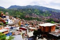 Famous District 13 of Medellin, view from the hill. Royalty Free Stock Photo