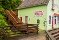 Famous Dollys House on Creek Street wharf in Ketchikan Alaska Royalty Free Stock Photo