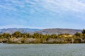 Famous dunes on Gran Canaria (Grand Canary) island, between Maspalomas and Playa del Ingles, National Park, Reserve Royalty Free Stock Photo