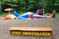 Famous giant dwarf in Parc Merveilleux, Bettembourg in Luxembourg