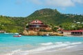 Famous Eden Rock Hotel on the island of Saint Barthelemy Royalty Free Stock Photo
