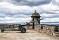 The famous Edinburgh cannon