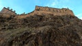 Famous Edinburgh Castle on Castlehill - EDINBURGH, UNITED KINGDOM - JANUARY 11, 2020