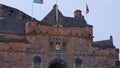 Famous Edinburgh Castle in the historic district - EDINBURGH, SCOTLAND - JANUARY 10, 2020