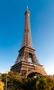 Famous Eiffel Tower in Paris Royalty Free Stock Photo