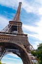 Famous Eiffel Tower in Paris Royalty Free Stock Photo