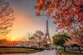 Eiffel Tower during spring time in Paris, France Royalty Free Stock Photo