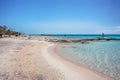 Famous Elafonisi beach, Crete, Greece Royalty Free Stock Photo