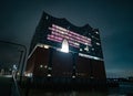 Famous Elbphilharmonie Concert Hall at Hamburg harbour - CITY OF HAMBURG , GERMANY - MAY 10, 2021